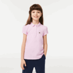 Lacoste צווארון מסולסל מיני פיקה פולו DZ4D0D2961 ורוד z4h בנות