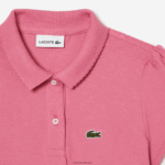 Lacoste צווארון מסולסל מיני פיקה פולו DZ4D0D3037 ורוד 2r3 בנות - Image 3