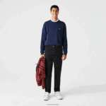 Lacoste צ'ינו גבארדין מכותנה אורגנית DZ4D0D1587 שחור 031 גברים