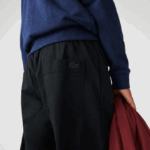 Lacoste צ'ינו גבארדין מכותנה אורגנית DZ4D0D1587 שחור 031 גברים - Image 8