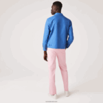 Lacoste צ'ינו ישר מכותנה אורגנית חיה DZ4D0D1635 ורוד 7sy גברים - Image 3