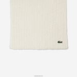 Lacoste צעיף צמר מצולע גדול DZ4D0D2911 לבן xfj נשים - Image 2
