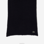 Lacoste צעיף צמר מצולע גדול DZ4D0D2912 כחול כהה 166 נשים - Image 2