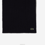 Lacoste צעיף צמר מצולע DZ4D0D2284 כחול כהה 166 גברים - Image 2