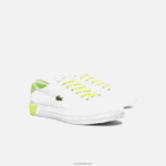 Lacoste קנבס gripshot ונעלי ספורט מעור DZ4D0D1889 לבן וצהוב בהיר 2h8 גברים - Image 2