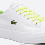 Lacoste קנבס gripshot ונעלי ספורט מעור DZ4D0D1889 לבן וצהוב בהיר 2h8 גברים - Image 5