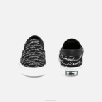 Lacoste קפוץ להגיש הדפס קנבס להחליק על DZ4D0D2705 שחור ולבן 454 נשים - Image 5
