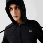 Lacoste קפוצ'ון דו-חומר קל משקל ספורטיבי DZ4D0D1126 אפור h88 גברים - Image 2