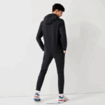 Lacoste קפוצ'ון דו-חומר קל משקל ספורטיבי DZ4D0D1126 אפור h88 גברים - Image 3