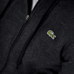 Lacoste קפוצ'ון דו-חומר קל משקל ספורטיבי DZ4D0D1126 אפור h88 גברים - Image 4
