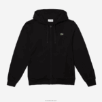 Lacoste קפוצ'ון דו-חומר קל משקל ספורטיבי DZ4D0D947 שחור c31 גברים - Image 5