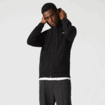 Lacoste קפוצ'ון דו-חומר קל משקל ספורטיבי DZ4D0D947 שחור c31 גברים - Image 6