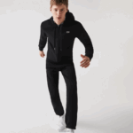 Lacoste קפוצ'ון דו-חומר קל משקל ספורטיבי DZ4D0D947 שחור c31 גברים - Image 7