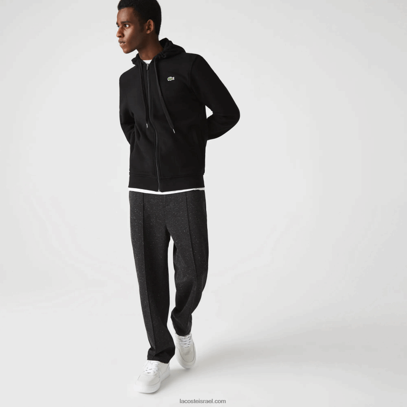 lacoste_d7a7d7a4d795d7a6d795d79f_d793d795_d797d795d79ed7a8_d7a7d79c_d79ed7a9d7a7d79c_d7a1d7a4d795d7a8d798d799d791d799_dz4d0d947_.png Lacoste קפוצ'ון דו-חומר קל משקל ספורטיבי DZ4D0D947 שחור c31 גברים - Image 1