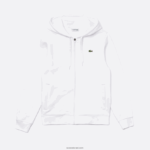Lacoste קפוצ'ון דו-חומר קל משקל ספורטיבי DZ4D0D948 לבן 800 גברים - Image 5