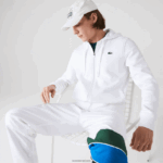 Lacoste קפוצ'ון דו-חומר קל משקל ספורטיבי DZ4D0D948 לבן 800 גברים - Image 6