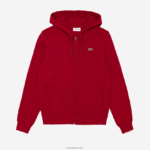Lacoste קפוצ'ון דו-חומר קל משקל ספורטיבי DZ4D0D950 בורדו 4cw גברים