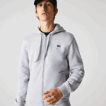 Lacoste קפוצ'ון דו-חומר קל משקל ספורטיבי DZ4D0D962 chine אפור בהיר 9ya גברים - Image 2