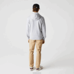 Lacoste קפוצ'ון דו-חומר קל משקל ספורטיבי DZ4D0D962 chine אפור בהיר 9ya גברים - Image 3