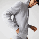 Lacoste קפוצ'ון דו-חומר קל משקל ספורטיבי DZ4D0D962 chine אפור בהיר 9ya גברים - Image 4
