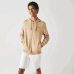 Lacoste קפוצ'ון דו-חומר קל משקל ספורטיבי DZ4D0D981 gp2 בז ' גברים