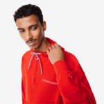 Lacoste קפוצ'ון הפיך בגזרה רופפת DZ4D0D376 אדום s5h גברים - Image 2