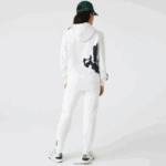 Lacoste קפוצ'ון כותנה אורגנית sport x theo curin DZ4D0D1124 לבן נייבי כחול ירוק ppj גברים - Image 3