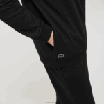 Lacoste קפוצ'ון מקורה ממותג צמר כותנה DZ4D0D1474 שחור אפור chine snp גברים - Image 5
