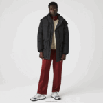 Lacoste קפוצ'ון נשלף מעיל נפוח ארוך DZ4D0D1317 שחור 031 גברים