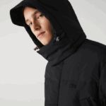 Lacoste קפוצ'ון נשלף מעיל נפוח ארוך DZ4D0D1317 שחור 031 גברים - Image 7