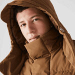 Lacoste קפוצ'ון נשלף מעיל נפוח ארוך DZ4D0D1318 חום z0w גברים - Image 2