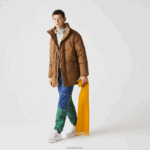 Lacoste קפוצ'ון נשלף מעיל נפוח ארוך DZ4D0D1318 חום z0w גברים