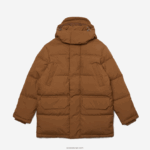 Lacoste קפוצ'ון נשלף מעיל נפוח ארוך DZ4D0D1318 חום z0w גברים - Image 5