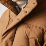 Lacoste קפוצ'ון נשלף מעיל נפוח ארוך DZ4D0D1318 חום z0w גברים - Image 8
