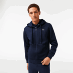 Lacoste קפוצ'ון עם לוחות רשת ספורט DZ4D0D1019 כחול כהה 423 גברים