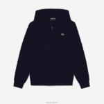 Lacoste קפוצ'ון עם לוחות רשת ספורט DZ4D0D1019 כחול כהה 423 גברים - Image 4