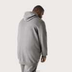 Lacoste קפוצ'ון צמר כותנה - במידות גדולות - גבוה DZ4D0D364 אפור chine yrd גברים - Image 3