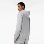 Lacoste קפוצ'ון צמר לא מוברש עם רוכסן DZ4D0D322 chine אפור cca גברים - Image 2