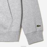 Lacoste קפוצ'ון צמר לא מוברש עם רוכסן DZ4D0D322 chine אפור cca גברים - Image 4