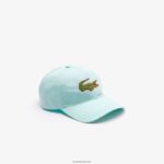 Lacoste רצועה ניגודית וכובע כותנה תנין גדול מדי DZ4D0D2274 טורקיז nre גברים