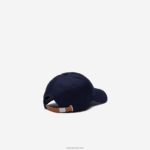 Lacoste רצועה ניגודית וכובע כותנה תנין גדול מדי DZ4D0D2233 כחול כהה 166 גברים - Image 2