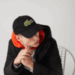 Lacoste רצועה ניגודית וכובע כותנה תנין גדול מדי DZ4D0D2231 שחור 031 גברים