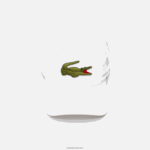 Lacoste רצועה ניגודית וכובע כותנה תנין גדול מדי DZ4D0D2232 לבן 001 גברים - Image 3