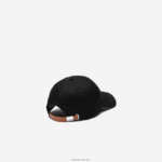 Lacoste רצועה ניגודית וכובע כותנה תנין גדול מדי DZ4D0D2231 שחור 031 גברים - Image 3