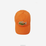 Lacoste רצועה ניגודית וכובע כותנה תנין גדול מדי DZ4D0D2261 orange tv1 גברים - Image 3