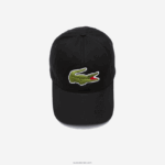 Lacoste רצועה ניגודית וכובע כותנה תנין גדול מדי DZ4D0D2231 שחור 031 גברים - Image 4
