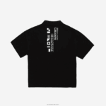 Lacoste רצועות מודפסות פולו צווארון רוכסן DZ4D0D2960 שחור 031 בנים - Image 2