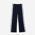 Lacoste רצועות צד מכנסיים אוברסייז DZ4D0D3289 כחול כהה 166 בנות - Image 3