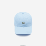 Lacoste רצועת קונטרסט וכובע כותנה תנין DZ4D0D2319 כחול hbp נשים - Image 3