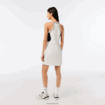 Lacoste שמלת טניס עשויה כותנה אורגנית DZ4D0D2380 לבן 70V נשים - Image 3